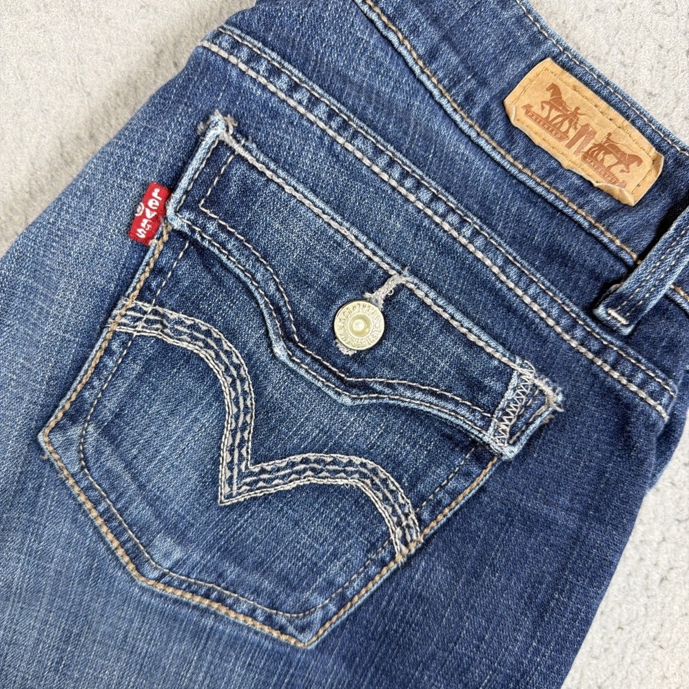Levi's 529 Curvy Bootcut Jeans Women's Medium Wash Size 10 Stretch Denim